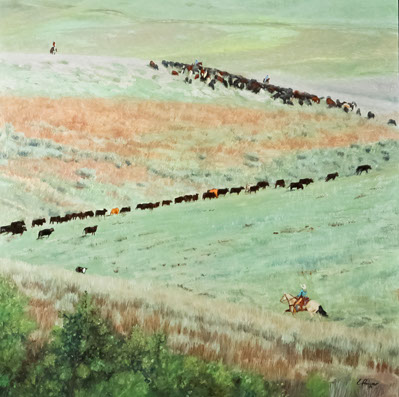 Traditional Oil Painting Original Waterbased Oil Painting by Gregory Effinger